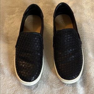 UGG Black Sequin Slip-Ons
